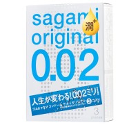 Полиуретановые презервативы Sagami Original 0,02 Extra Lub 3 шт