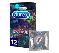 Презервативы Durex №12 Dual Extase Emoji Doodle рельефные с анестетиком