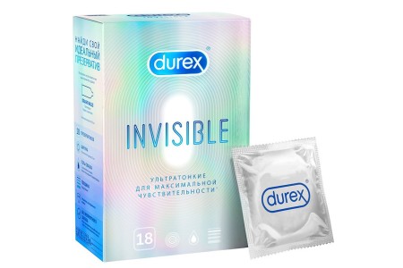 Презервативы Durex №18 Invisible ультратонкие для максимальной чувствительности