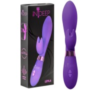 Вибратор с клиторальным стимулятором Indeep Leyla Purple