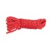 Красная веревка для бондажа 10 м - фото 2