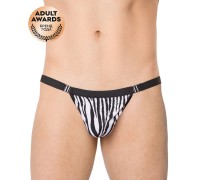 Мужские стринги с принтом Зебра Softline Collection