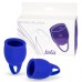 Набор менструальных чаш Natural Wellness Magnolia Iris Blue - фото