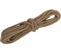 Веревка крученая 15 м из джута диаметр 6 мм	