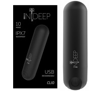 Перезаряжаемая вибропуля Indeep Clio Black