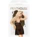 Черное платье-сорочка и трусики-стринги Penthouse Bedtime story L/XL - фото 2