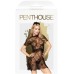 Кружевное черное мини-платье со стрингами Penthouse Poison Cookie L/XL - фото 2