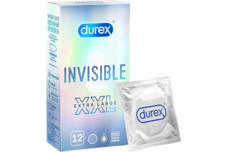 Презервативы Durex №12 Invisible XXL ультратонкие увеличенного размера