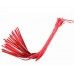 Красная кожаная плеть с декорированной рукоятью - фото 2