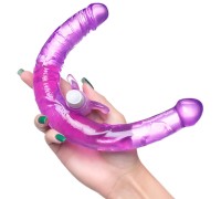 Двусторонний фаллоимитатор с вибропулей Toyfa Double Dildo