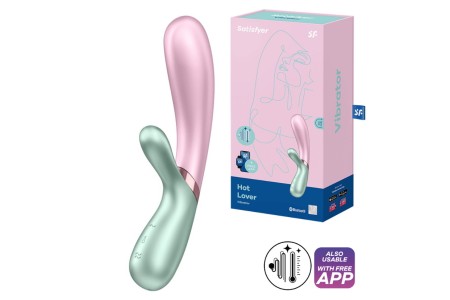 Смарт-вибратор с функцией нагрева Satisfyer Hot Lover мятно-розовый