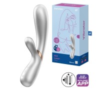 Смарт-вибратор с функцией нагрева Satisfyer Hot Lover серебристый