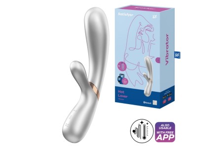 Смарт-вибратор с функцией нагрева Satisfyer Hot Lover серебристый