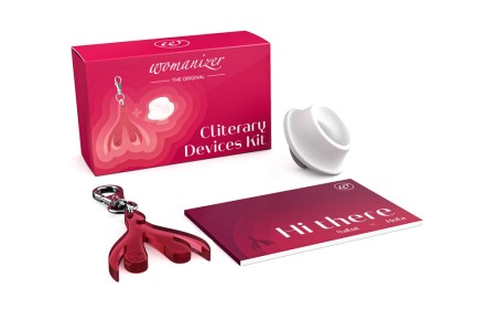 Набор Womanizer Cliterary Devices Kit силиконовая насадка и брелок на ключи