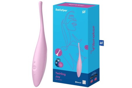 Точечный смарт-стимулятор с вибрацией Satisfyer Twirling Joy розовый