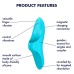Клиторальный вибромассажер на палец Satisfyer Teaser голубой - фото 6