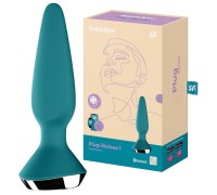 Анальный смарт-стимулятор с вибрацией Satisfyer Plug-ilicious 1 зеленый