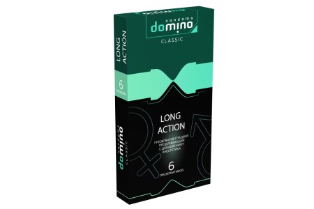 Презервативы с продлевающим эффектом Domino Classic Long Action 6 шт
