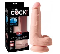 Фаллоимитатор на присоске King Cock Plus Triple Density 18 см