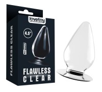 Большая анальная пробка Lovetoy Flawless Clear Anal Plug