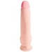 Изогнутый фаллоимитатор на присоске King Cock Triple Density Cock with Balls Light 26 см - фото 2