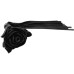 Кожаная плеть Черная Роза с замшевыми хвостами 40 см - фото