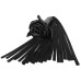 Кожаная плеть Черная Роза с замшевыми хвостами 40 см - фото 1