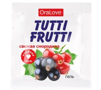 Съедобный лубрикант со вкусом свежей смородины Tutti-Frutti OraLove 4 мл, пробник