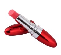 Вибростимулятор помада Vibrating Lipstick красный 