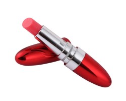Вибростимулятор помада Vibrating Lipstick красный 