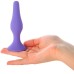 Классическая фиолетовая анальная пробка A-Toys Small - фото 1