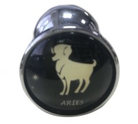 Анальная пробка из стали Zodiac Aries S