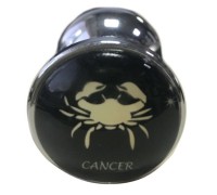 Анальная пробка из стали Zodiac Cancer S