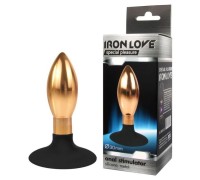 Металлическая анальная втулка Iron Love Gold