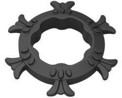 Рельефное  эрекционное кольцо черное
