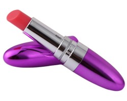 Вибростимулятор помада Vibrating Lipstick пурпурный