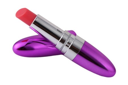 Вибростимулятор помада Vibrating Lipstick пурпурный