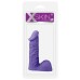 Фиолетовый фаллос с ярко выраженной головкой и мошонкой X Skin 15 см - фото 1