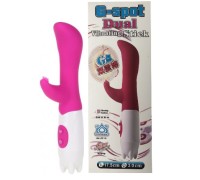 Вибратор с клиторальным стимулятором G-Spot Dual Vibrating Stick