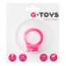 Рельефное виброкольцо A-Toys розовое - фото 3