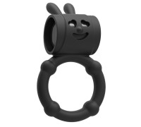 Виброкольцо кролик черное
