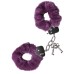 Металлические наручники с фиолетовым мехом Theatre - фото 2