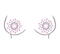 Наклейки на грудь со стразами Body Covers