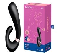 Смарт-вибратор со стимулятором клитора и функцией нагрева Satisfyer Heat Wave Black