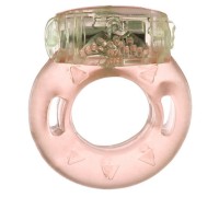 Силиконовое виброкольцо с клиторальным стимулятором 