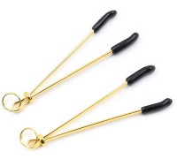 Золотистые зажимы с колечками