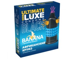 Презерватив черный Luxe Black Ultimate Африканский Круиз с ароматом банана
