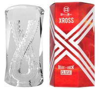 Прозрачный мастурбатор с двумя спиральными входами и эффектом посасывания Xross Close Beads Rock