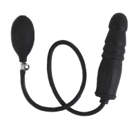 Расширяющийся ребристый фаллос с грушей