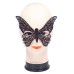 Черная маска-бабочка из кружева - фото 7